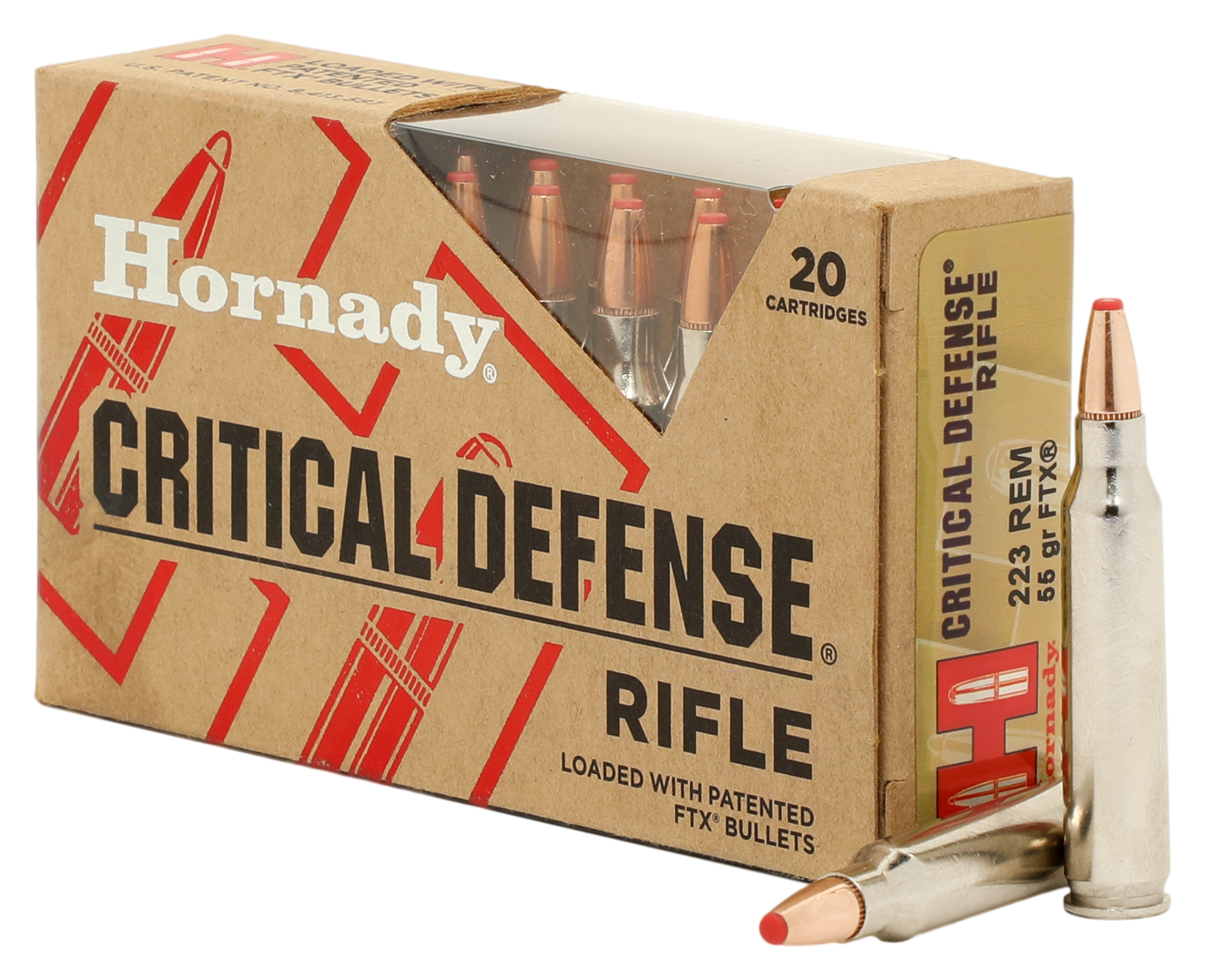 Hornady Critical Defense .223 Rem 55 Grain FTX Rifle Ammo | Cabela's